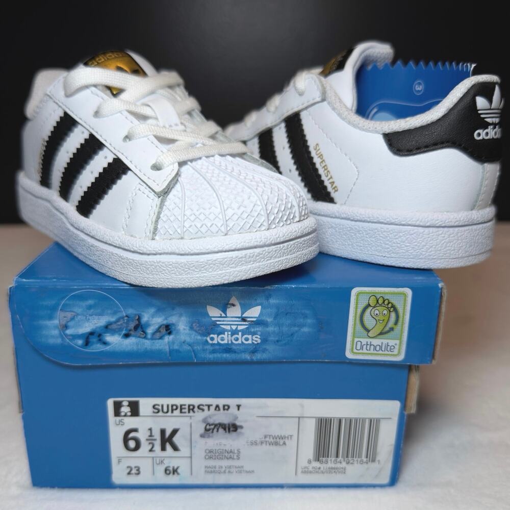 Adidas Superstar TD – White/Black - C77913 | 6.5C/K